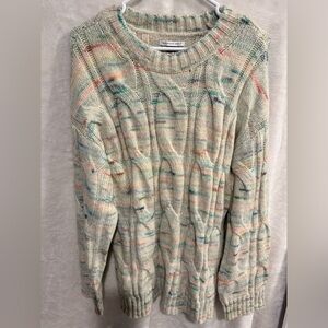 American Eagle Outfitters Pastel Cable Knit Sweater